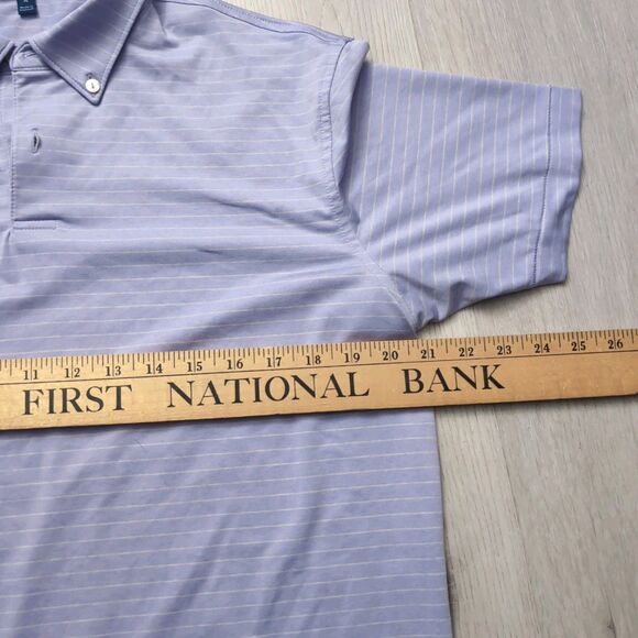 Peter Millar Crown Crafted Polo Men's Medium Multi Color Striped  Short Sleeve - Picture 3 of 4